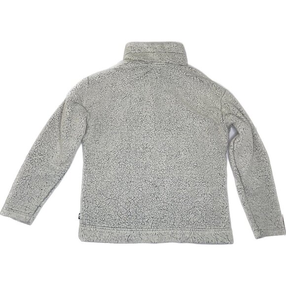 The North Face fleece sherpa full zip jacket women medium vintage grey - Picture 3 of 12